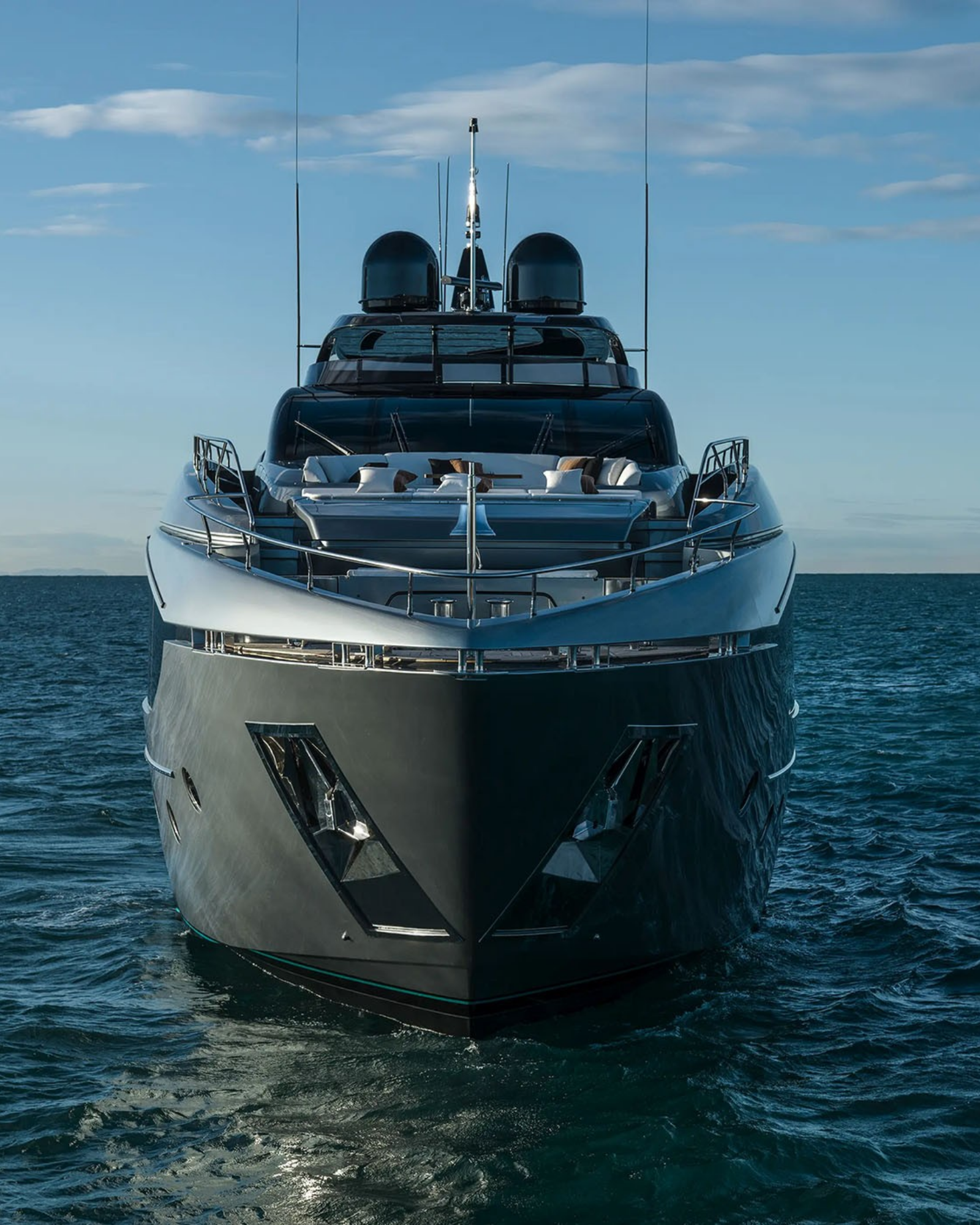 Luxury yacht exterior